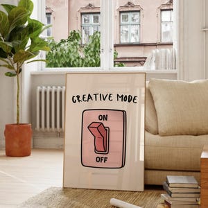 Creative Mode Typography Print: Retro Maximalist Office Art (Digital Download