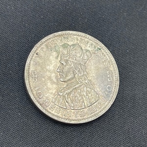10 litu 1938 Lithuania antique silver coin
