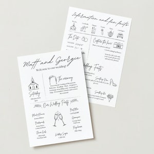 Modern Wedding Order of Events Timeline Sign Template, Minimal Order of Events Wedding Timeline Sign, Printable Timeline Wedding Sign