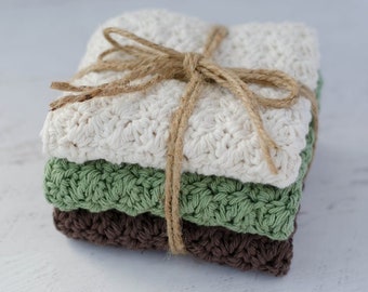 Wzór na szydełkową ściereczkę kuchenną w stylu wiejskim w formacie PDF | Wzór na szydełkową ściereczkę kuchenną dla początkujących | Natychmiastowe pobranie cyfrowe