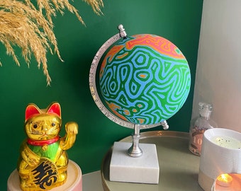 Abstract Hand-painted Globe
