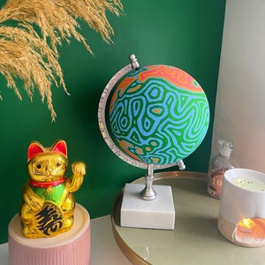 Abstract Hand-painted Globe