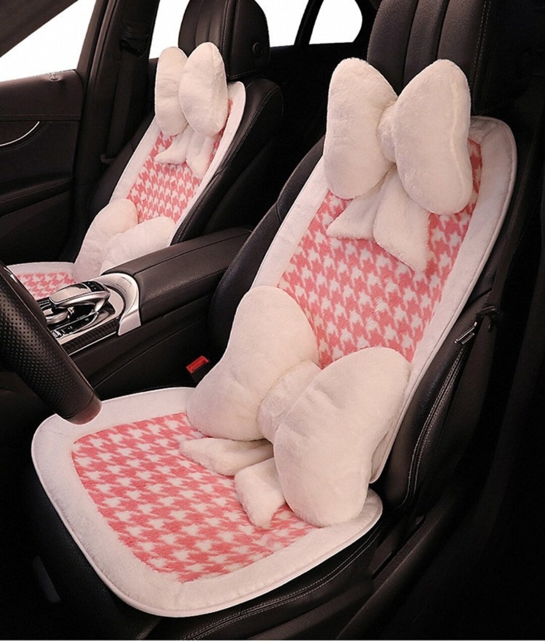Fluffy Car Seat Cover Set White Car Seat Cushion Car Seat Warm Etsy