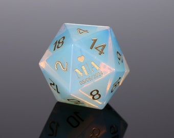 Custom Wedding Dice - Personalized Dice Set, Custom Wedding Dice Gifts, Dungeons and Dragons, Board Game Dice, Gamer Wedding Gift