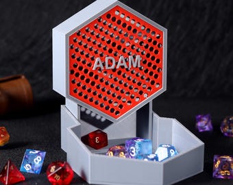 Torre de dados impresa en 3D: Torre de dados personalizada para D&D, Torre de dados plegable, Torre de dados compacta, Dungeons and Dragons, Regalos para jugadores de D&D