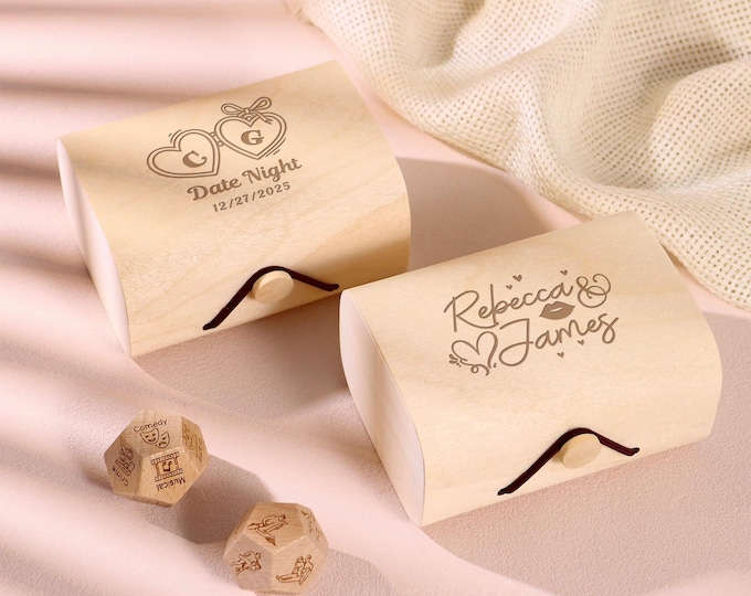 Date Night Dice Set - Anniversary Gifts, Valentine's Day Gift, Gift for Couples, Food Decision Dice, Date Night Ideas