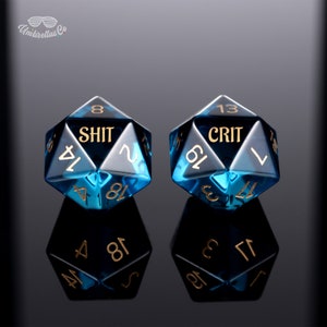 Custom Dice - Custom Dnd Dice Set, Personalised Dnd Gifts, Dungeons and Dragons, Board Game Dice, Gamer Wedding Gift image 1