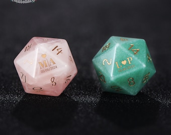 Custom Wedding Dice - Custom Dnd Dice Set, Personalised Dnd Gifts, Dungeons and Dragons, Board Game Dice, Gamer Wedding Gift