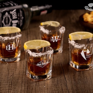 Personalized Shot Glass - Custom Shot Glass, Engraved Bachelorette Party Gift, Personalized Glasses, Shot Glass Favors