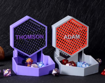 Torre de dados DnD personalizada - Regalos de DM, Torre de dados plegable, Torre de dados compacta, Dungeons and Dragons, Regalo para jugadores de DnD, Torre de dados plegable