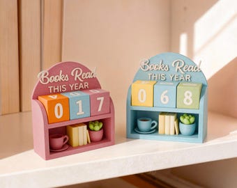 Rastreador de libros impreso en 3D a todo color: decoración de lectura divertida y funcional, regalo para amantes de los libros, decoración de estanterías y regalo para lectores.