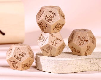 Custom Date Night Dice Set - Custom Anniversary Gifts, Valentine's Day Gift, Date Night Ideas, Gift for Couples, Decision Dice