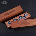 Liquid Core Dice Set - Dungeons and Dragons Dice Set, Dnd Gifts, Custom Wooden Dice Box, RPG Dice Set, Resin Dice Set