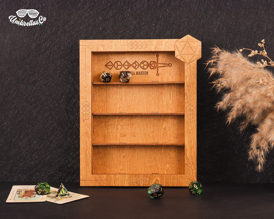 Personalized Dice Storage Wooden Dice Holder, RPG Dice Storage, Dice