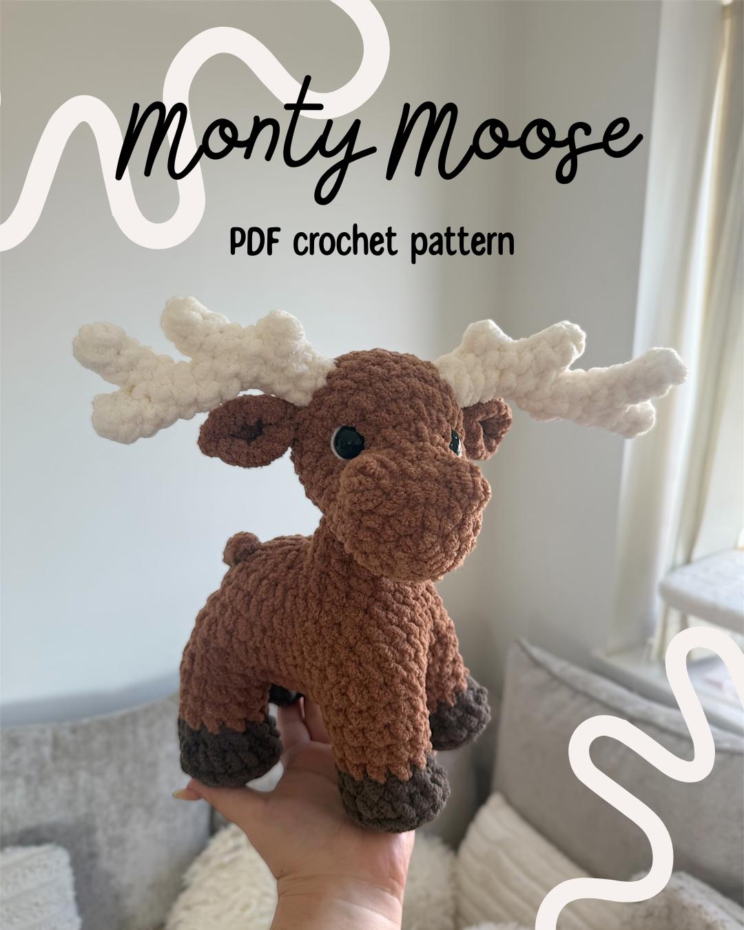 30 Moose Crochet Patterns: Woodland Amigurumi, Loveys, Plushies, and More 20 Baby Moose Crochet Pattern
