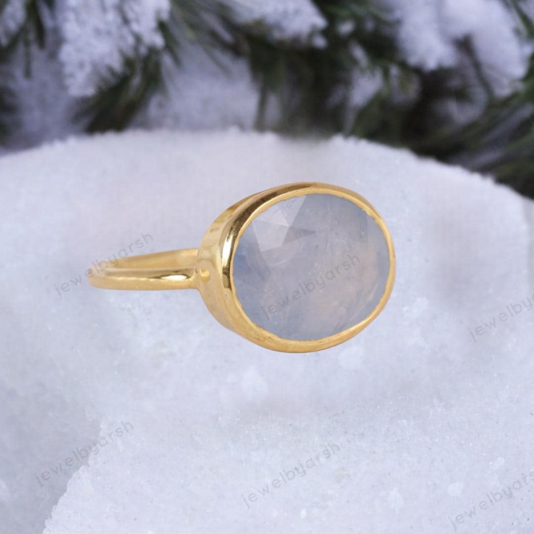 Oval Shape Moonstone Ring, 925 Solid Sterling Silver Ring, June Birthstone Moonstone Ring, Ring For Men-Women, Birthday Gift For Love One