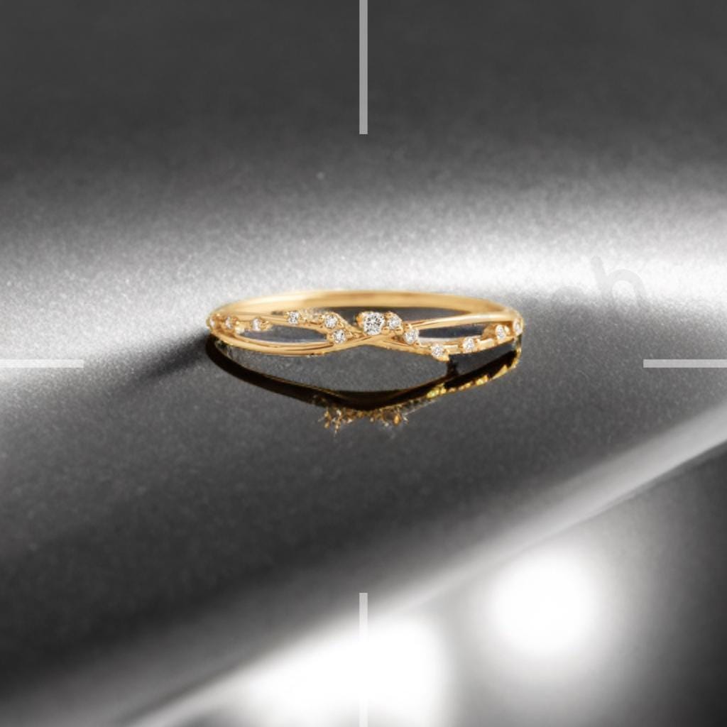 Baguette Pink Sapphire Ring, Lab Created Pink Sapphire, Round Opal & Lab Grown CZ Diamond, Gold Micron Plated 925 Sterling Silver