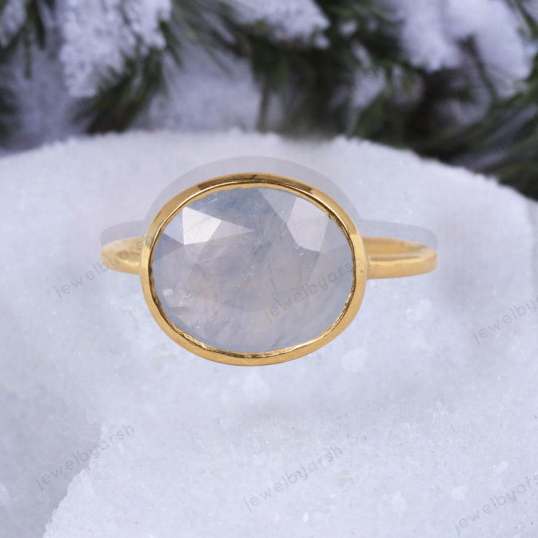 Oval Shape Moonstone Ring, 925 Solid Sterling Silver Ring, June Birthstone Moonstone Ring, Ring For Men-Women, Birthday Gift For Love One