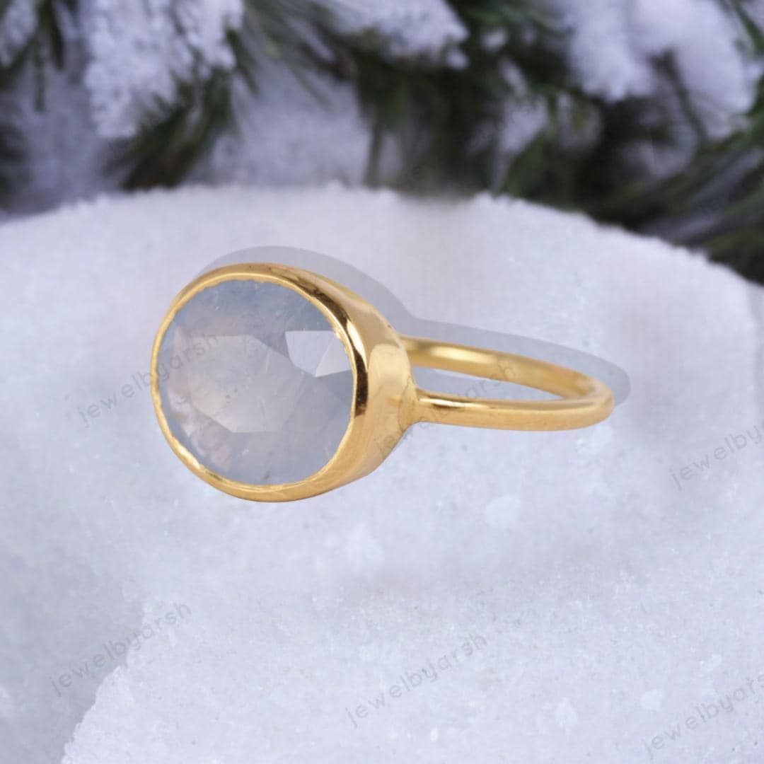 Oval Shape Moonstone Ring, 925 Solid Sterling Silver Ring, June Birthstone Moonstone Ring, Ring For Men-Women, Birthday Gift For Love One