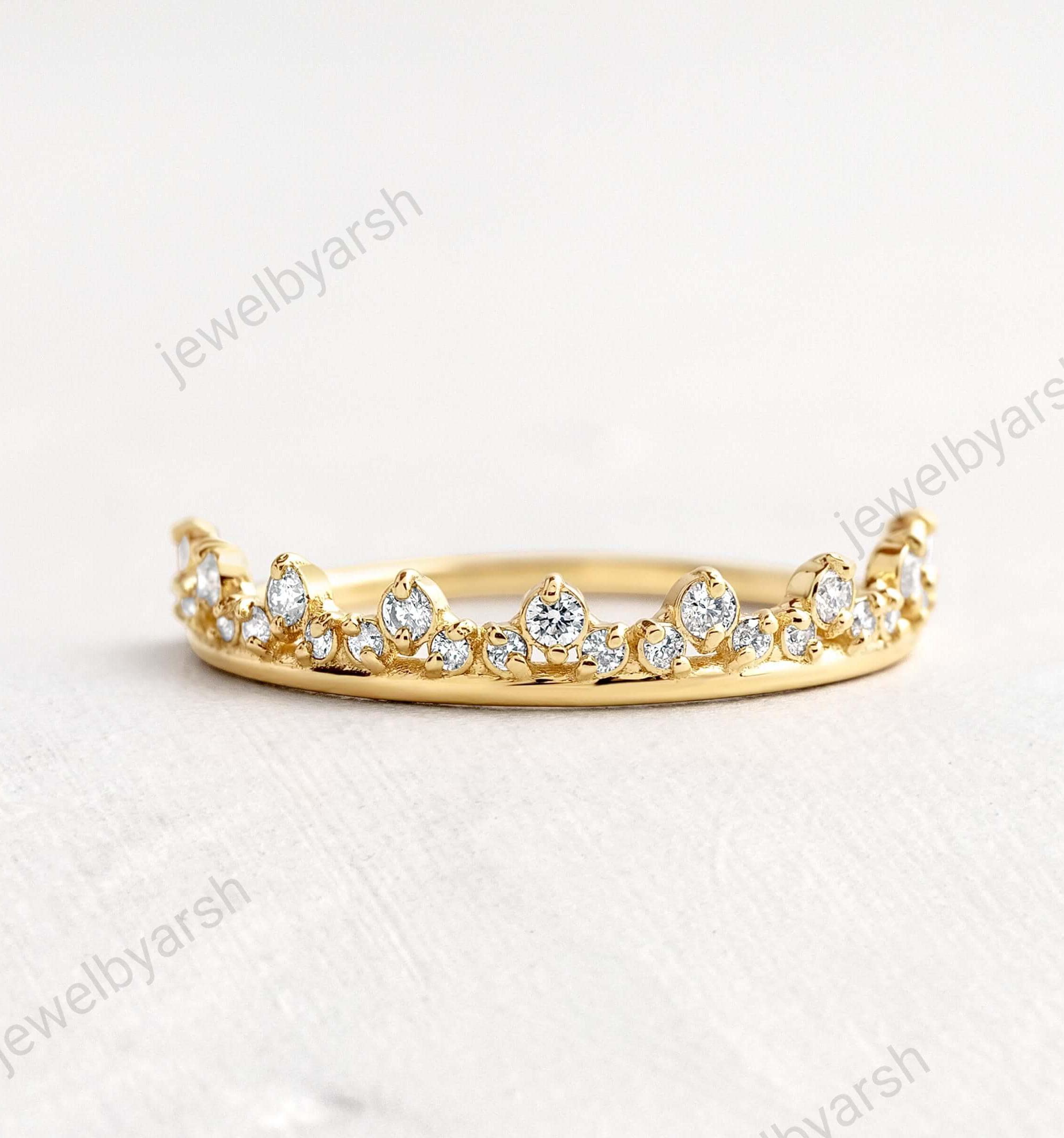 Gold Lab Diamond Ring, Round Engagement Ring, Oval Lab Diamond Ring , 925 Sterling Silver Ring, Art Deco  Ladies Ring, Gift For Dainty
