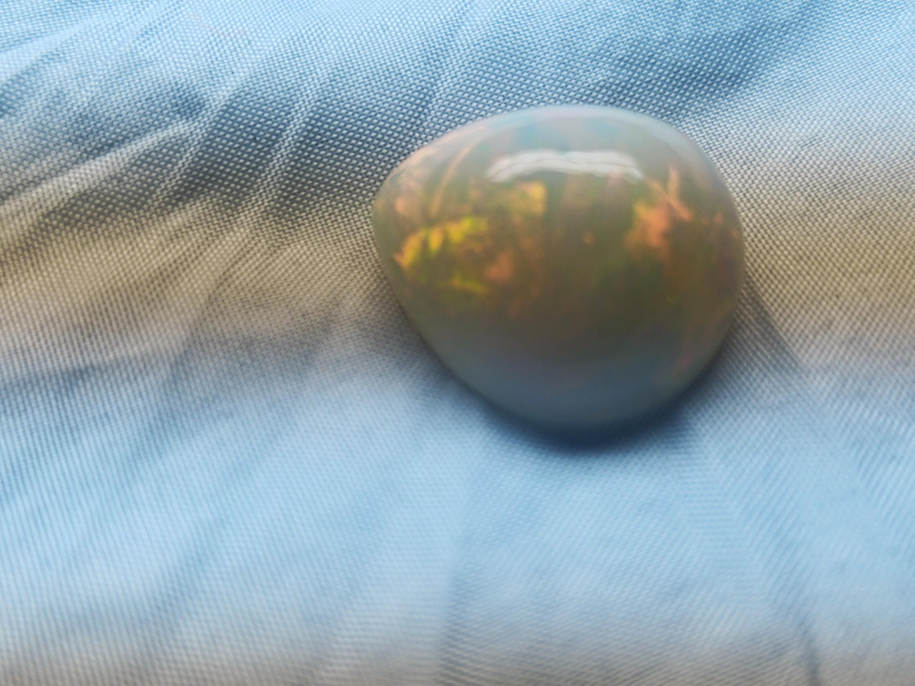 Natural White Opal Cabochon, Loose Ethiopian Opal With Fire, October Birthstone Gemstone, Opal For Jewelry Making Stone,  100% Natural Opal