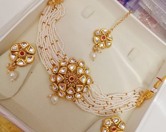 Indian Kundan Choker, Indian Jewelry, Bollywood Jewelry, Pakistani Jewelry, Indian Wedding Necklace, Bridal Choker, Kundan Necklace, Choker
