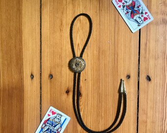 Upcycled Vintage Ohrring Bolo Tie