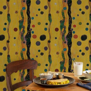 Abstract Wallpaper, Geometric Wallpaper, Removable Wallpaper, Peel and Paste Vintage Mural, Watercolor Wallpaper, Abstract Wallpaper