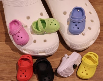 Mini Croc Schuh Charme Mode lustige Schnallen ohne Schuh, Geschenk für Ihn Her Zubehör Charms entzückende nette vorhanden Miniatur 1Stk oder Full-Set