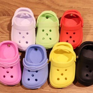 Mini Croc Shoe Charm Fashion Funny Buckles without Shoe, Gift for Him Her Accessory Charms Adorable Cute Present Miniature 1Pcs or Full Set image 2