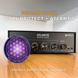 Manifestation Power Bundle: Vital Protect 5G EMF Shield & Radionic Transformation Device – Protect, Energize, and Manifest!