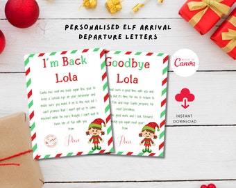 Editable Elf Letter | Elf Welcome Letter | Elf Arrival Letter | Elf Goodbye Letter | Elf Rules, Elf Printable | Elf Letter Set