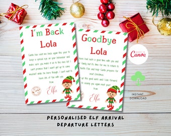 Editable Elf Letter | Elf Welcome Letter | Elf Arrival Letter | Elf Goodbye Letter | Elf Rules, Elf Printable | Elf Letter Set