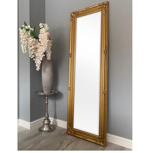 Superb Quality Antique Gold Ornate Full Length Wall Floor Dressing Mirror