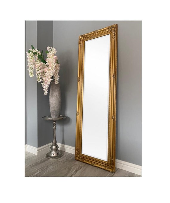 green emerald velvet dress Vintage Gold Vanity Mirror main image 1