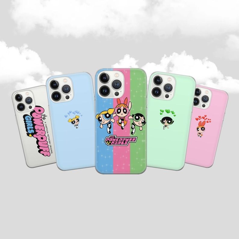 Powerpuff Girls Phone Case Powerpuff Phone Cover for iPhone 14, 13, 12