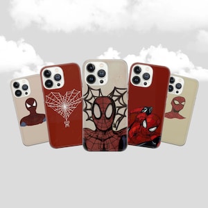 Spiderman Phone Case Spiderman Phone Cover for iPhone 14, 13, 12, 11 Pro, Xs, Xr, 7, 8+, SE, Samsung S22, S21, S20, S10 , Huawei P30