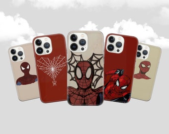 Spiderman Phone Case Spiderman Phone Cover for iPhone 14, 13, 12, 11 Pro, Xs, Xr, 7, 8+, SE, Samsung S22, S21, S20, S10 , Huawei P30