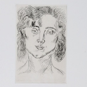 Henri Matisse – "Femme en buste", 1920 – Acquaforte originale su carta Van Gelder – Rara stampa d'arte moderna – Stampa originale – Opera d'arte modernista