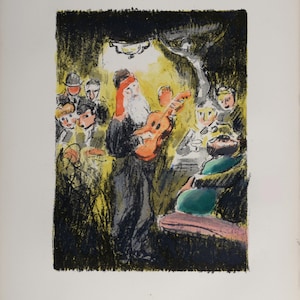 Kees van Dongen Lithograph: Montmartre Nightlife, 1949 Vintage Print