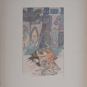 Alphonse Mucha (1860–1939) — Rama, dramatisches Gedicht in drei Akten #1 (1898), Original Farblithographie auf Vélin Papier