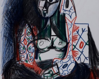 PICASSO Vintage Print 1955 