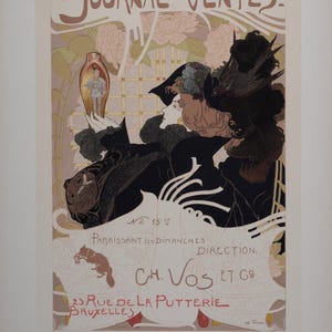 Georges De Feure – Le Journal des Ventes 1899 – Les Maîtres de l’Affiche Pl. 146 – Litografia Art Nouveau – Imprimerie Chaix