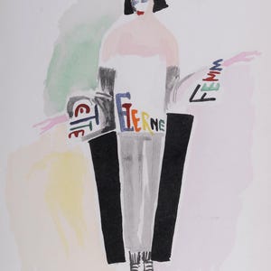 Costumes, 1969 – Original Pochoir Print – Jacomet Process – Art Deco – Theater Design – Limited Edition