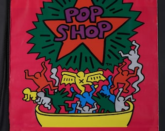 Bolso 'Pop Shop' de Keith Haring, 1986 - Serigrafía firmada - Arte pop vintage
