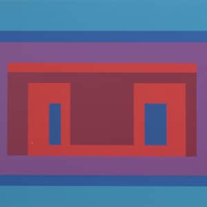 Josef Albers (After) – 10 Variants (B) 1971 – Silkscreen Print – Bauhaus Color Study – German Edition – Modernist Abstract Art