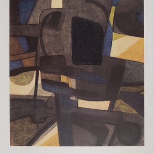 Maurice Estève (1904–2001) Título: "Dessins" (Prueba previa a la carta para el cartel de la exposición de la Galerie Claude Bernard), circa 1971