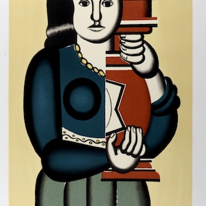 Fernand Léger (After) – Femme à la Cruche 1950 circa – Litografia a colori numerata – Jacques Villon 1928 – Musée Léger Biot –