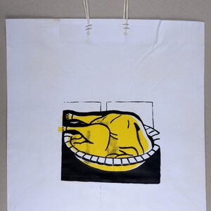 Roy Lichtenstein (1923–1997) Borsa della spesa “Turchia”, 1964 – Serigrafia su borsa di carta con manici