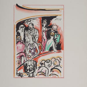 Kees Van Dongen &quot;The Lodge&quot; Pochoir Print, La Garçonne, 1925
